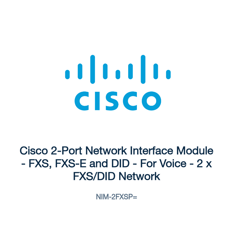 NIM-2FXSP=: Cisco 2-Port Network Interface Module