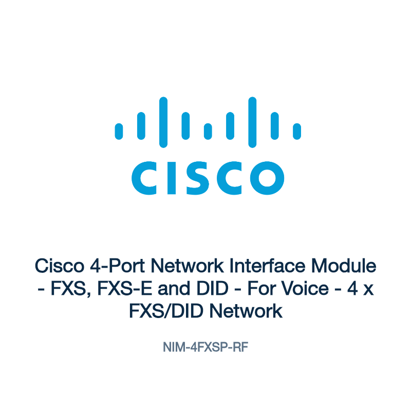NIM-4FXSP-RF: Cisco 4-Port Network Interface Module
