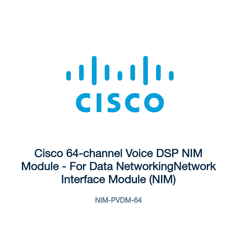 NIM-PVDM-64: Cisco 64-channel Voice DSP NIM Module