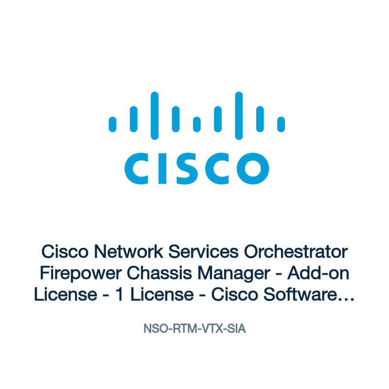 NSO-RTM-VTX-SIA: Cisco Network Services Orchestrator Firepower Chassis Manager