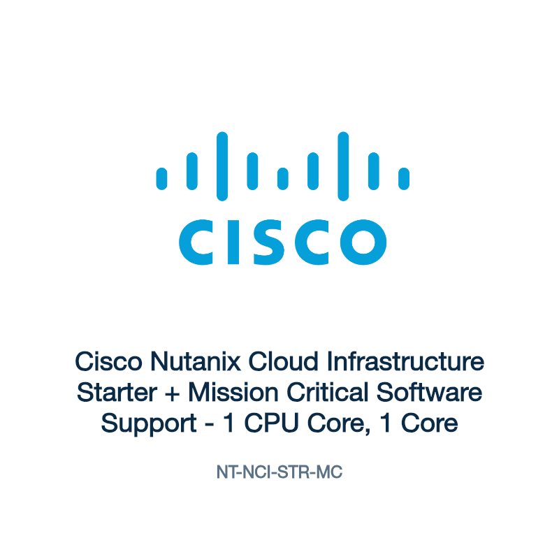 NT-NCI-STR-MC: Cisco Nutanix Cloud Infrastructure Starter + Mission Critical