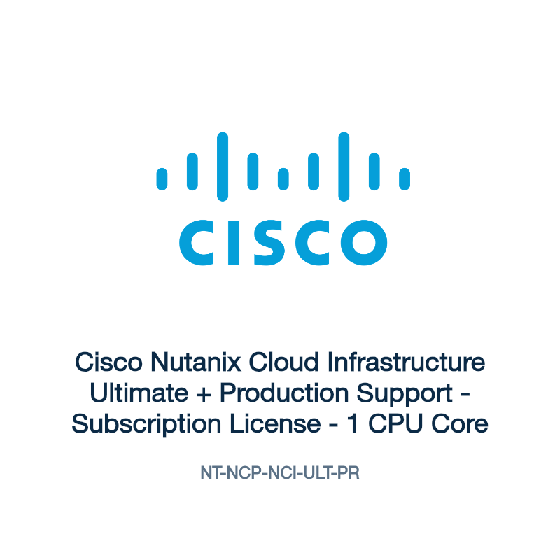 NT-NCP-NCI-ULT-PR: Cisco Nutanix Cloud Infrastructure Ultimate + Production Support