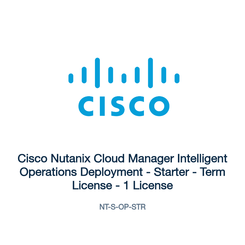 NT-S-OP-STR: Cisco Nutanix Cloud Manager Intelligent Operations Deployment
