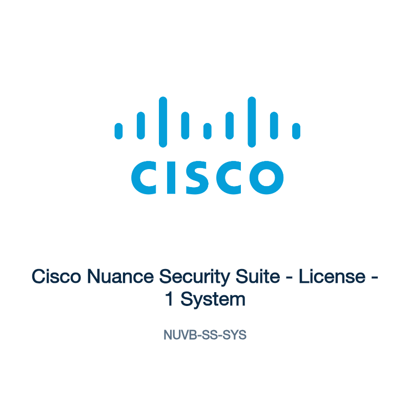 NUVB-SS-SYS: Cisco Nuance Security Suite