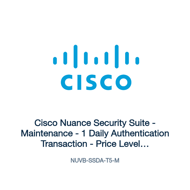 NUVB-SSDA-T5-M: Cisco Nuance Security Suite