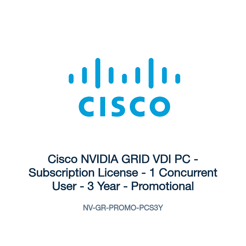 NV-GR-PROMO-PCS3Y: Cisco NVIDIA GRID VDI PC