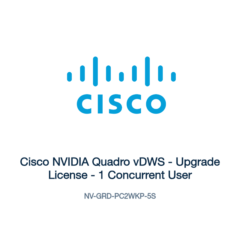 NV-GRD-PC2WKP-5S: Cisco NVIDIA Quadro vDWS