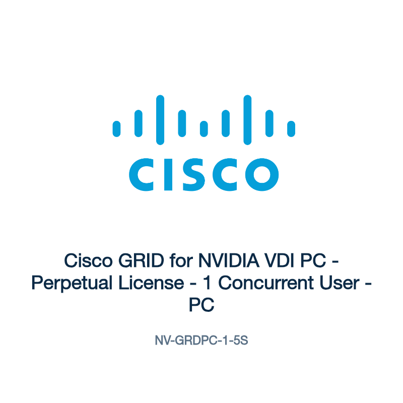 NV-GRDPC-1-5S: Cisco GRID for NVIDIA VDI PC