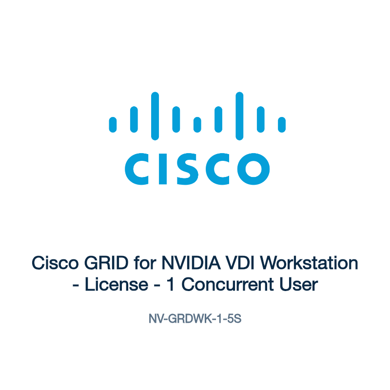 NV-GRDWK-1-5S: Cisco GRID for NVIDIA VDI Workstation