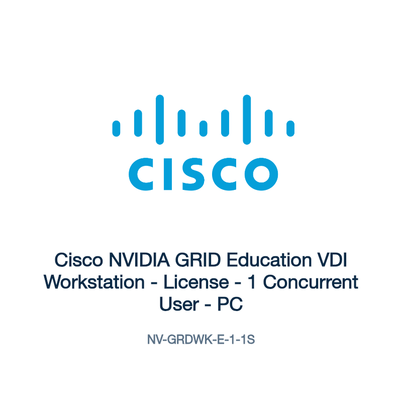 NV-GRDWK-E-1-1S: Cisco NVIDIA GRID Education VDI Workstation