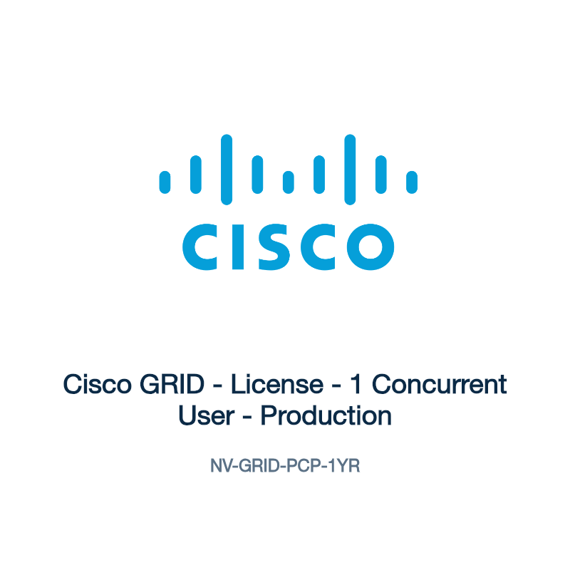 NV-GRID-PCP-1YR: Cisco GRID - License - 1 Concurrent User - Production