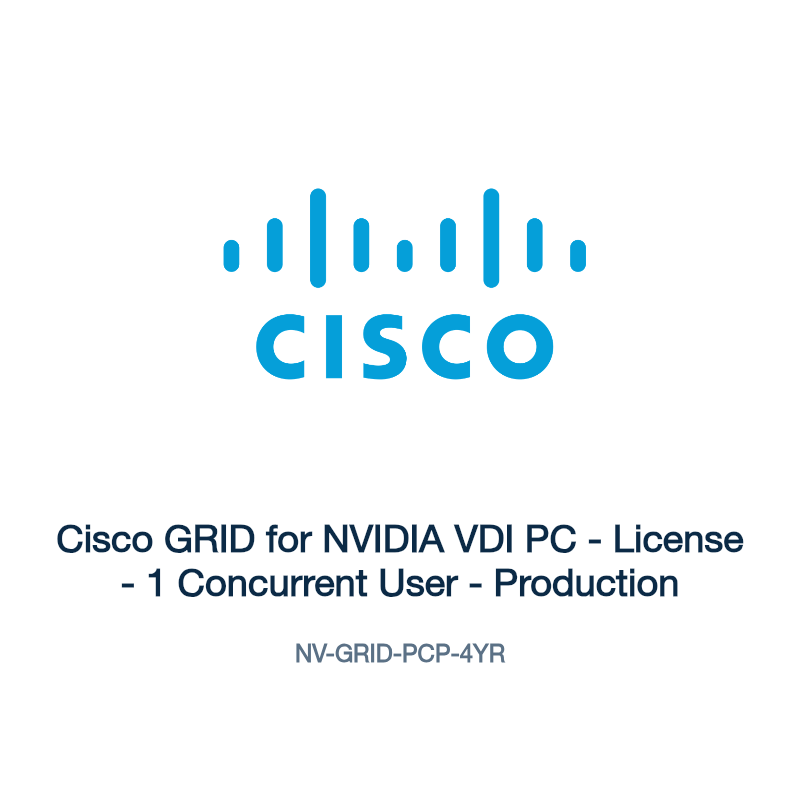 NV-GRID-PCP-4YR: Cisco GRID for NVIDIA VDI PC