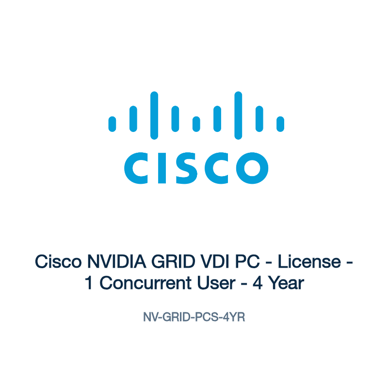 NV-GRID-PCS-4YR: Cisco NVIDIA GRID VDI PC