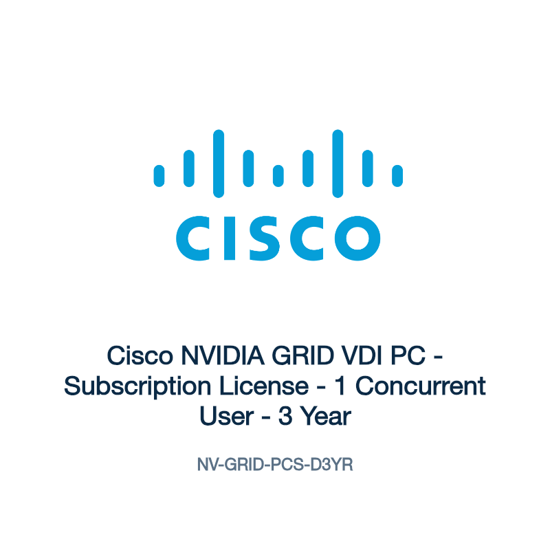 NV-GRID-PCS-D3YR: Cisco NVIDIA GRID VDI PC