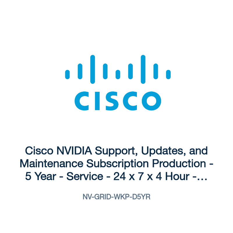 NV-GRID-WKP-D5YR: Cisco NVIDIA Support, Updates, and Maintenance Subscription Production