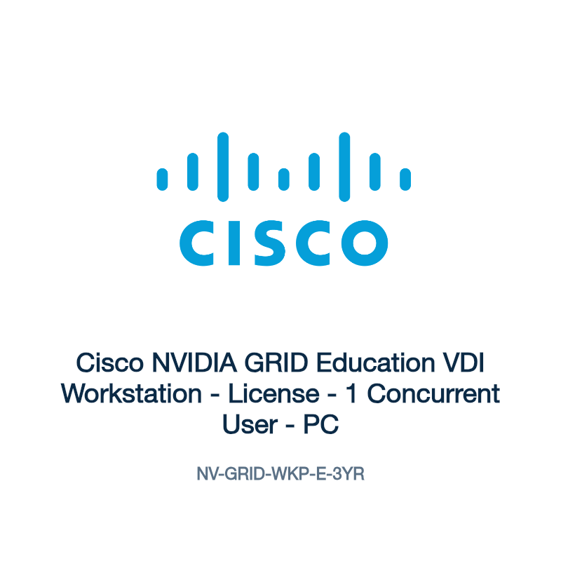 NV-GRID-WKP-E-3YR: Cisco NVIDIA GRID Education VDI Workstation