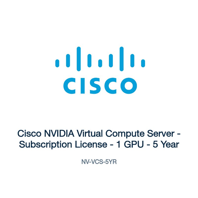 NV-VCS-5YR: Cisco NVIDIA Virtual Compute Server