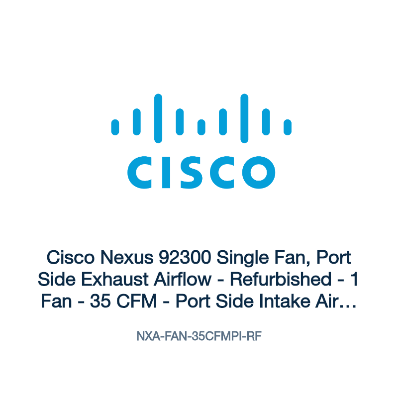 NXA-FAN-35CFMPI-RF: Cisco Nexus 92300 Single Fan, Port Side Exhaust Airflow