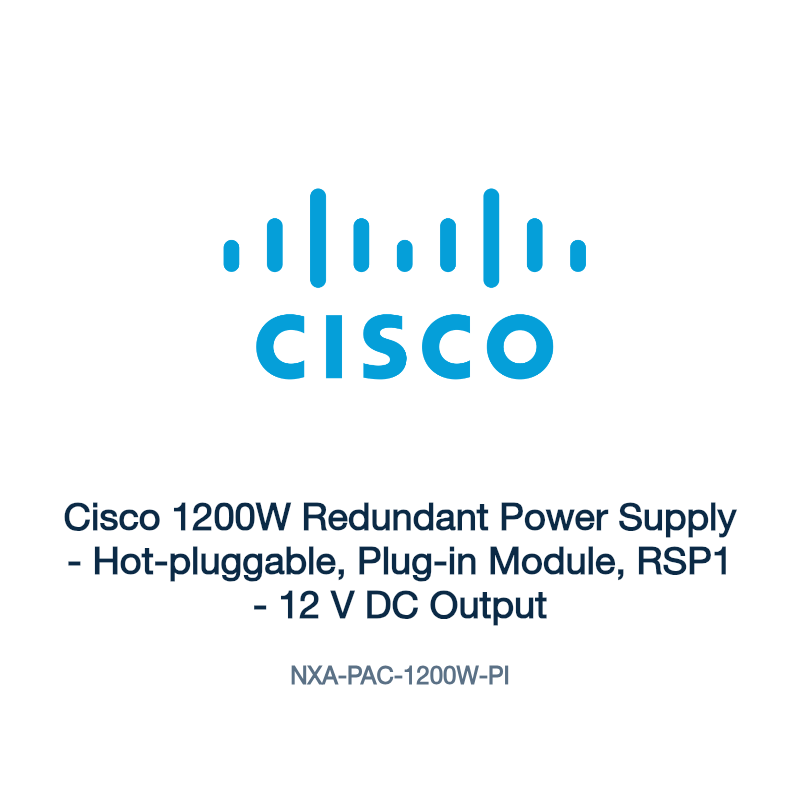 NXA-PAC-1200W-PI: Cisco 1200W Redundant Power Supply