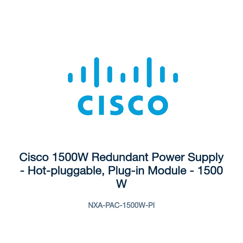 NXA-PAC-1500W-PI: Cisco 1500W Redundant Power Supply