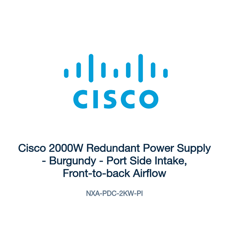 NXA-PDC-2KW-PI: Cisco 2000W Redundant Power Supply