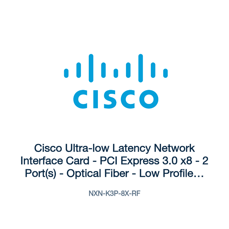 NXN-K3P-8X-RF: Cisco Ultra-low Latency Network Interface Card