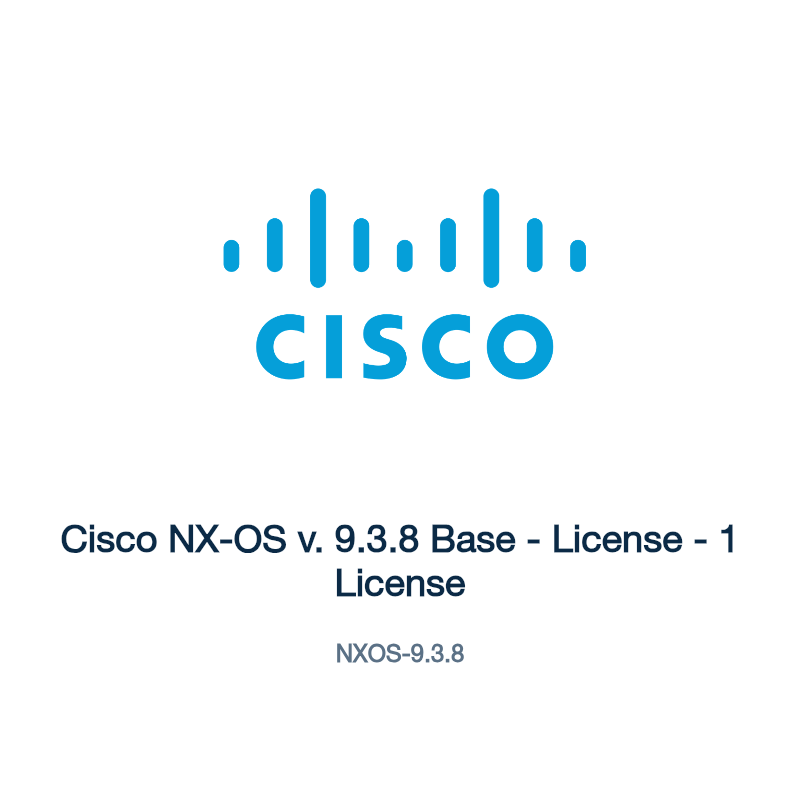 NXOS-9.3.8: Cisco NX-OS v. 9.3.8 Base