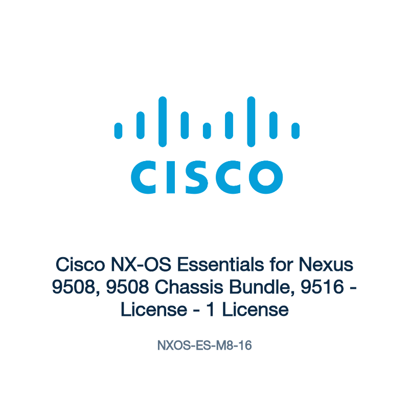 NXOS-ES-M8-16: Cisco NX-OS Essentials for Nexus 9508, 9508 Chassis Bundle, 9516