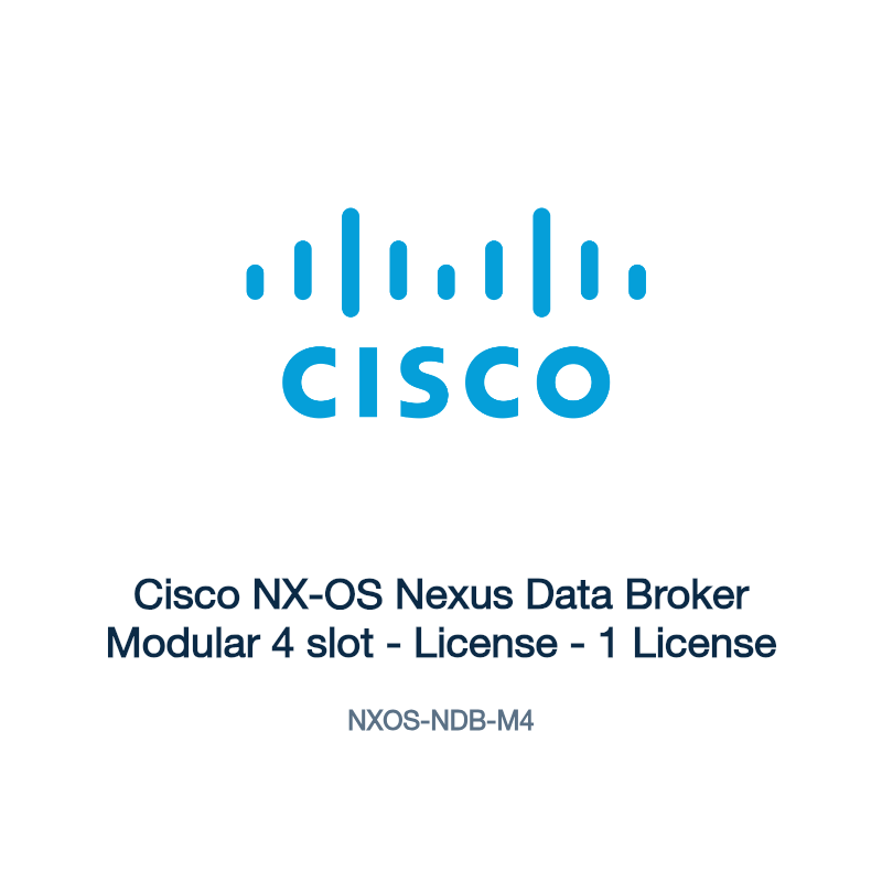 NXOS-NDB-M4: Cisco NX-OS Nexus Data Broker Modular 4 slot