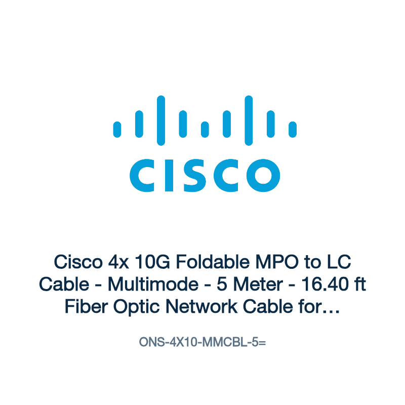 ONS-4X10-MMCBL-5=: Cisco 4x 10G Foldable MPO to LC Cable