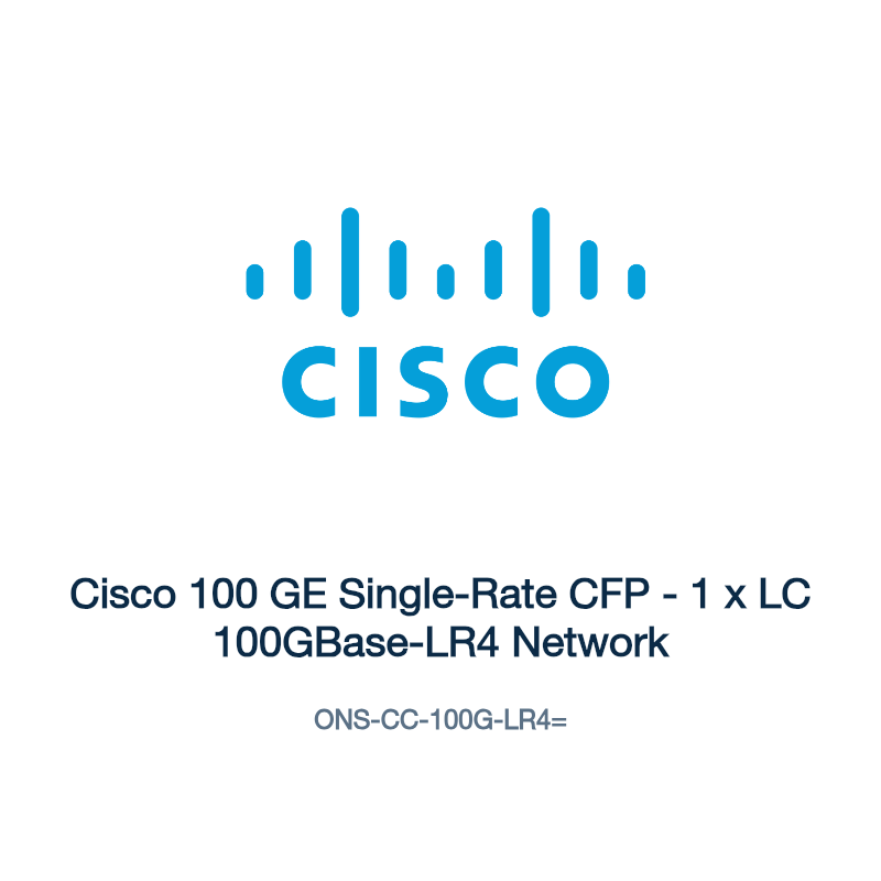 ONS-CC-100G-LR4=: Cisco 100 GE Single-Rate CFP