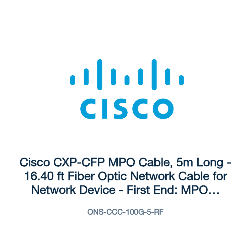 ONS-CCC-100G-5-RF: Cisco CXP-CFP MPO Cable, 5m Long