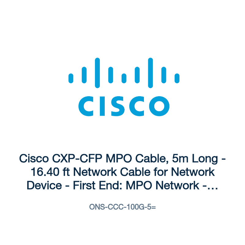 ONS-CCC-100G-5=: Cisco CXP-CFP MPO Cable, 5m Long