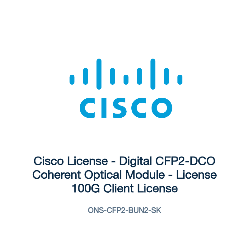 ONS-CFP2-BUN2-SK: Cisco License - Digital CFP2-DCO Coherent Optical Module