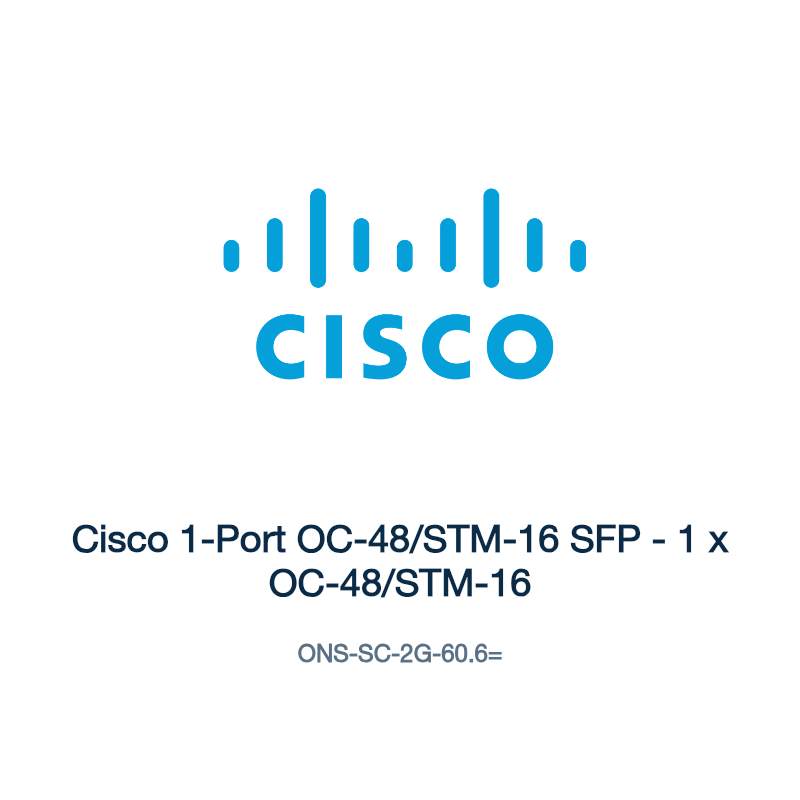 ONS-SC-2G-60.6=: Cisco 1-Port OC-48/STM-16 SFP