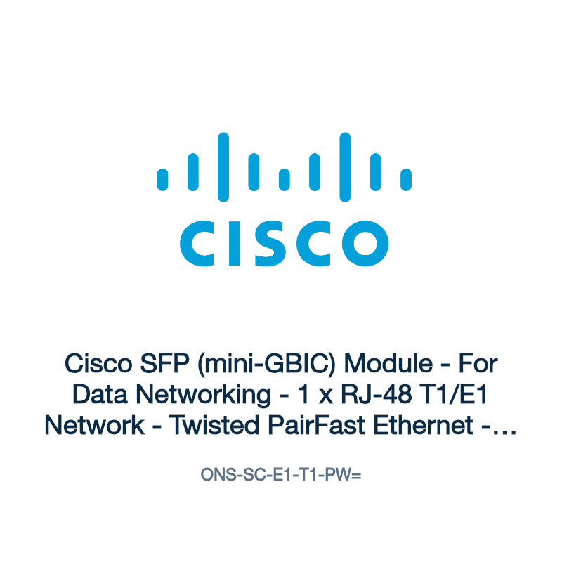ONS-SC-E1-T1-PW=: Cisco SFP (mini-GBIC) Module