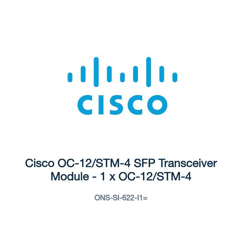 ONS-SI-622-I1=: Cisco OC-12/STM-4 SFP Transceiver Module