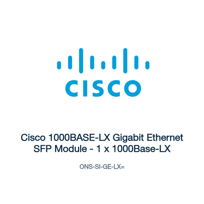 ONS-SI-GE-LX=: Cisco 1000BASE-LX Gigabit Ethernet SFP Module