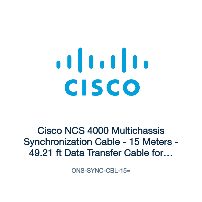 ONS-SYNC-CBL-15=: Cisco NCS 4000 Multichassis Synchronization Cable