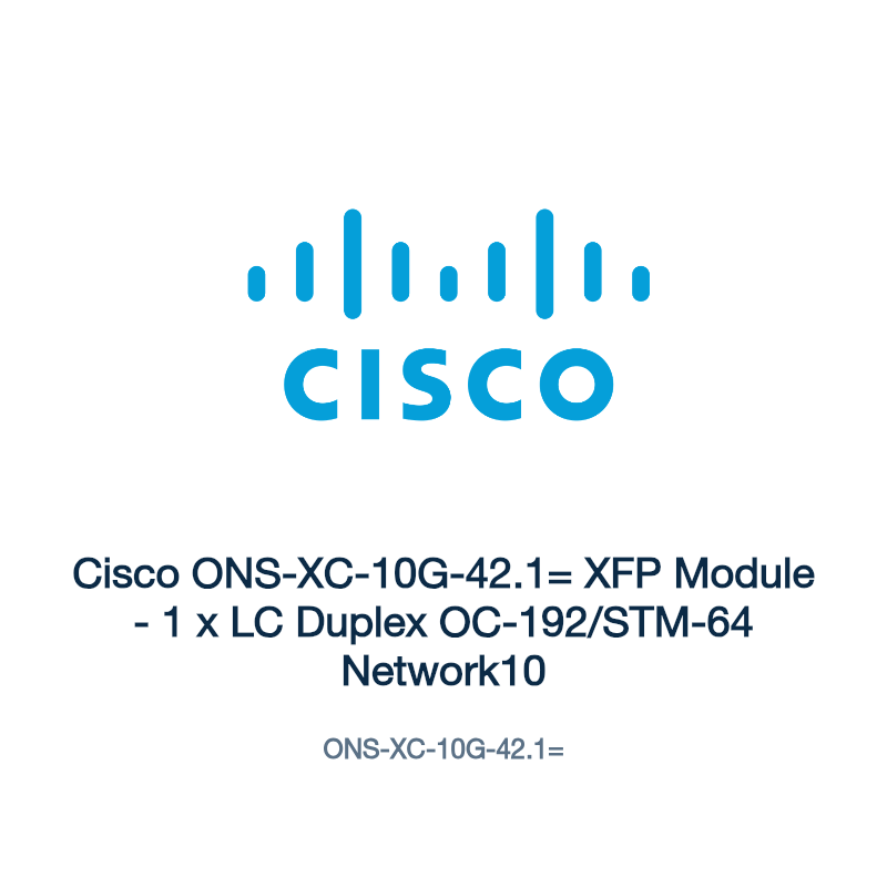 ONS-XC-10G-42.1=: Cisco ONS-XC-10G-42.1= XFP Module