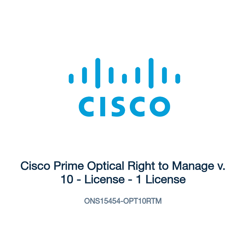 ONS15454-OPT10RTM: Cisco Prime Optical Right to Manage v. 10