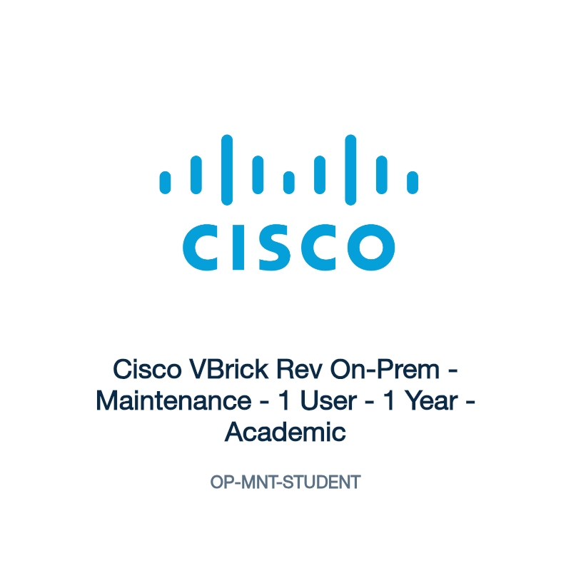 OP-MNT-STUDENT: Cisco VBrick Rev On-Prem
