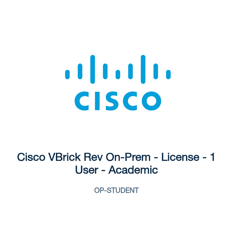 OP-STUDENT: Cisco VBrick Rev On-Prem