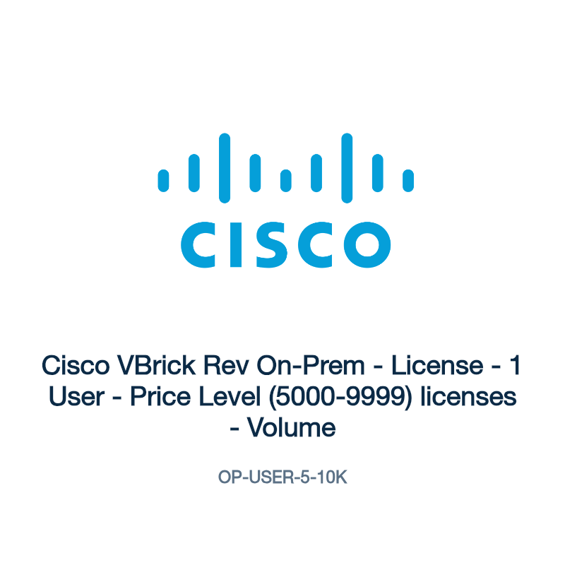 OP-USER-5-10K: Cisco VBrick Rev On-Prem
