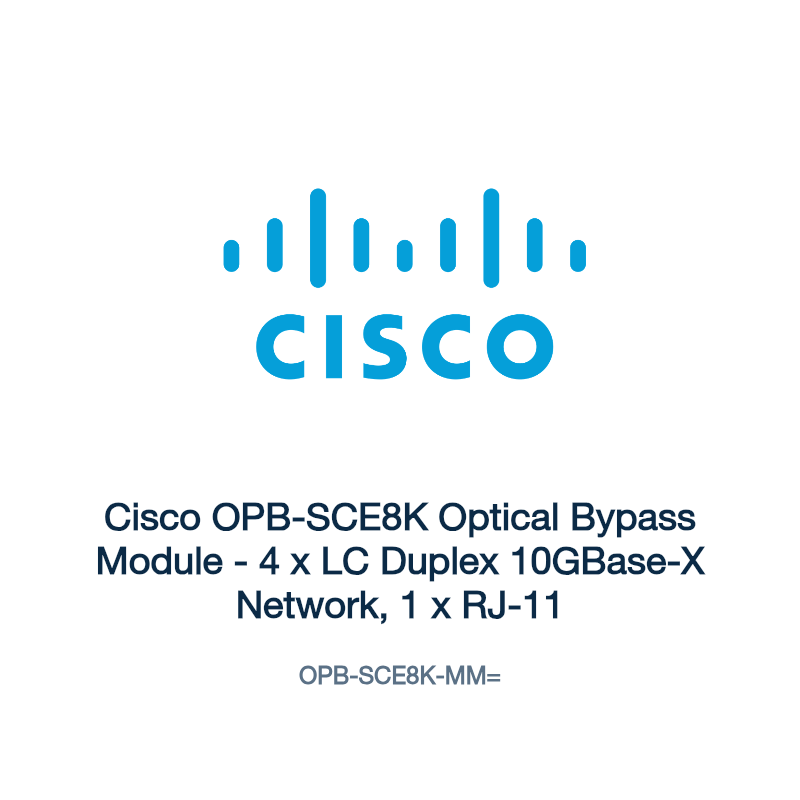 OPB-SCE8K-MM=: Cisco OPB-SCE8K Optical Bypass Module