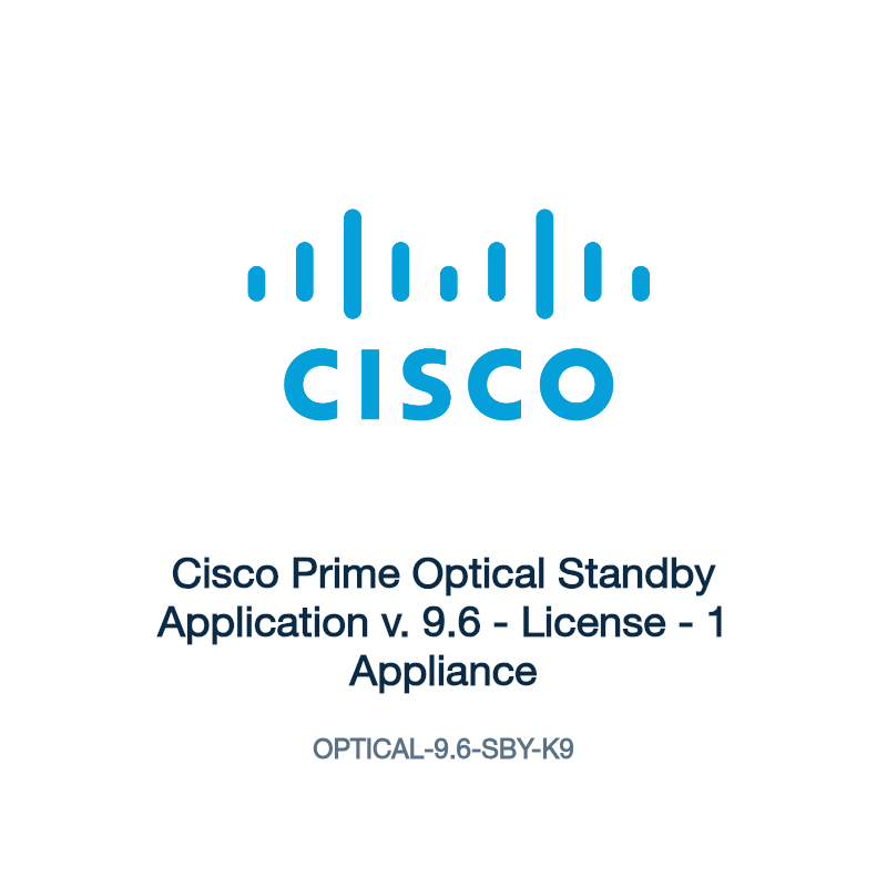 OPTICAL-9.6-SBY-K9: Cisco Prime Optical Standby Application v. 9.6