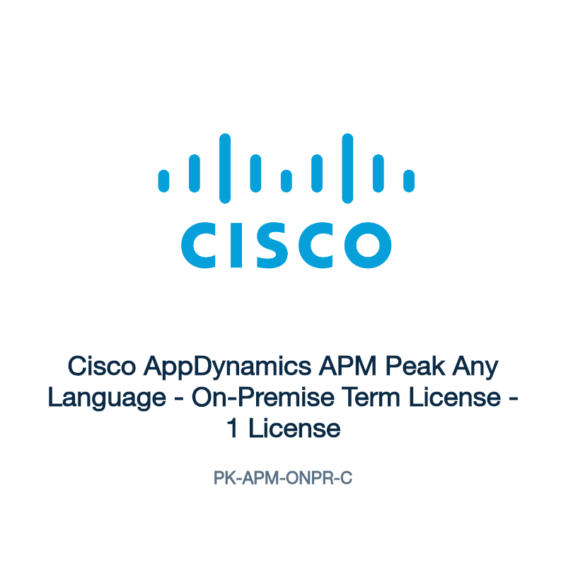 PK-APM-ONPR-C: Cisco AppDynamics APM Peak Any Language