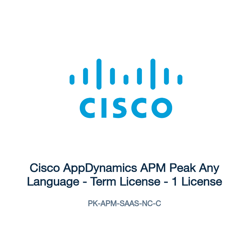 PK-APM-SAAS-NC-C: Cisco AppDynamics APM Peak Any Language