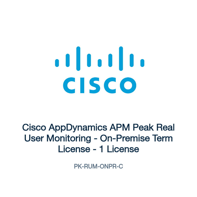 PK-RUM-ONPR-C: Cisco AppDynamics APM Peak Real User Monitoring