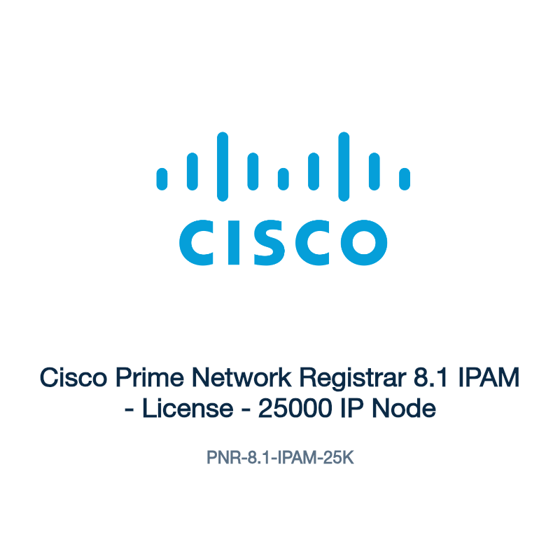 PNR-8.1-IPAM-25K: Cisco Prime Network Registrar 8.1 IPAM